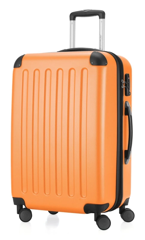 Hauptstadtkoffer Spree – Medium Hardshell Suitcase, TSA Lock, 4 Wheels, Trolley Luggage, Rolling Suitcase, Travel Case with Expandable Capacity, 65 cm, 74 Liters, Orange