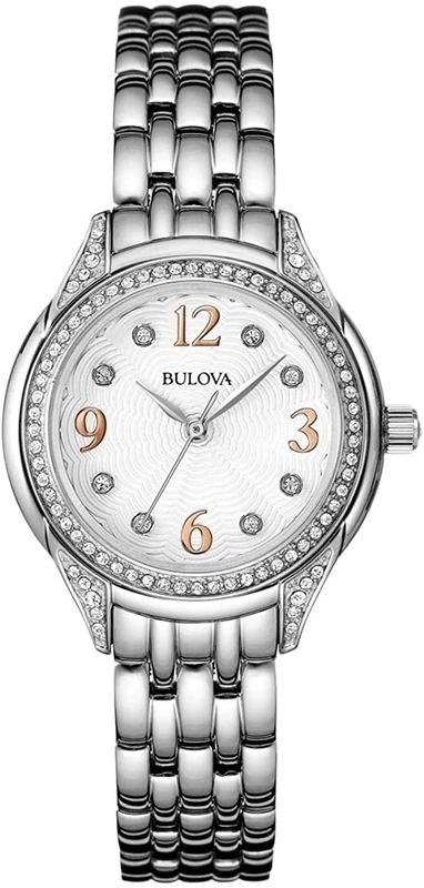 Bulova Women's Analogue Quarz Watch with Stainless Steel Strap 96L212