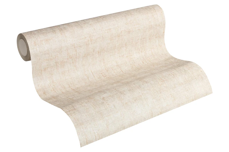 A.S. Création Non-Woven Wallpaper Greenery Plain Wallpaper 10.05 m x 0.53 m Cream Beige 322612 32261-2