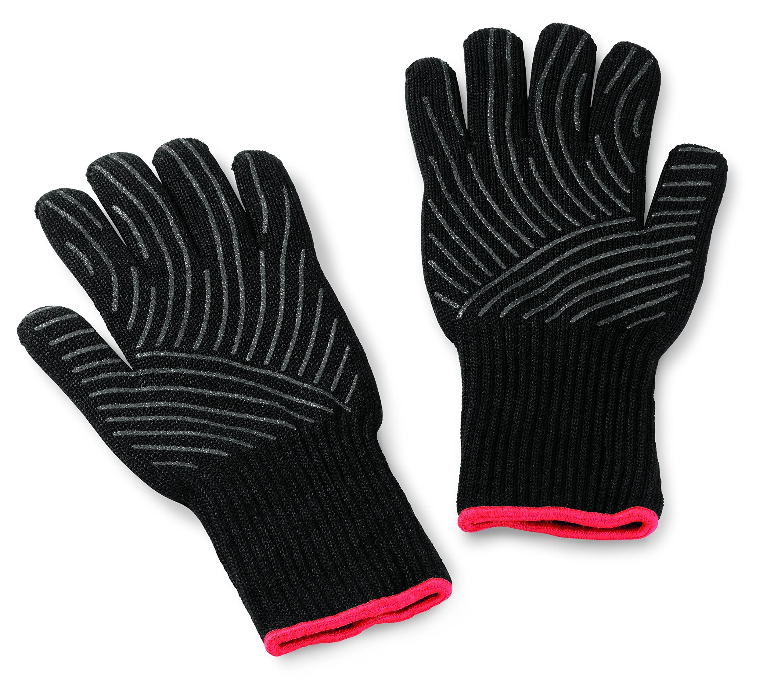 Weber 6535 Premium Black Grilling Gloves, L/XL