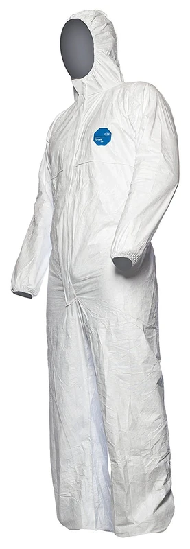 25 pieces DuPont Tyvek 500 Xpert | Chemical Protective Clothing with Hood, Category III, Type 5-B and 6-B | Robust yet Lightweight | White | Size XXL