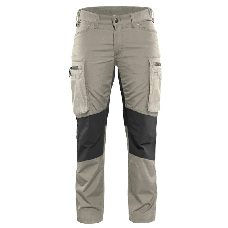Blakläder 715918452799C50 Size C50 "Stretch" Ladies Trousers - Stone Grey/Black