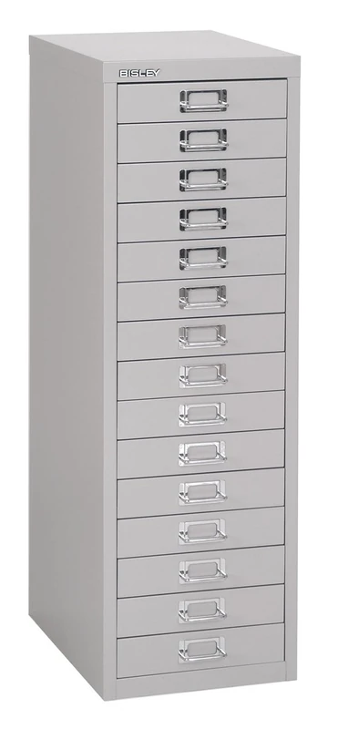 Office Hippo Home Office Bisley 29 Series MultiDrawer, 15 Drawers - Goose Grey - Image 1