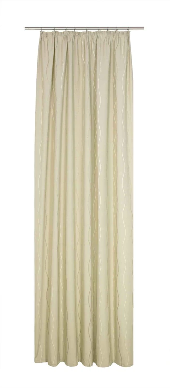 Wirth Curtain with tie-back, Cotton, Polyester, beige, 150 x 52 cm - Image 1