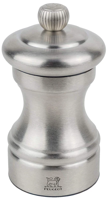 PEUGEOT - Bistro Chef 10 cm Pepper Mill - Classic Grind System - Stainless Steel - Lifetime Guaranteed Mechanism - Made in France