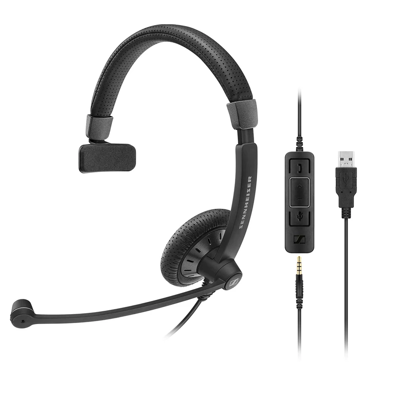 Sennheiser SC 45 USB MS optimised Mono Headset Black