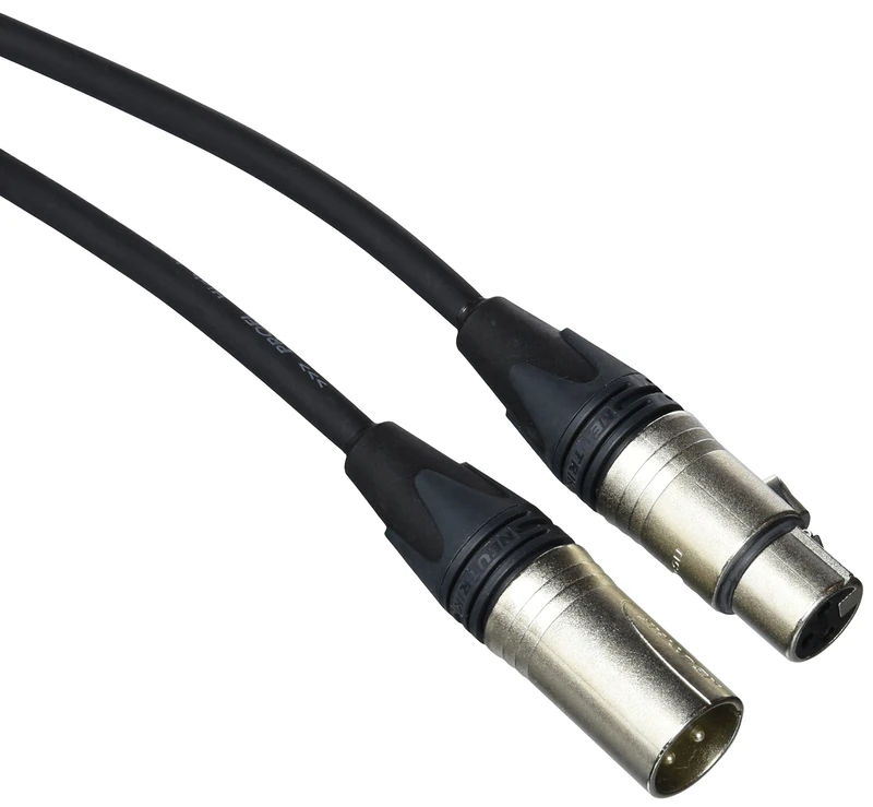 Proel ESO255LU10 1 Eric Audio Cable 3-Pin 3-Pin XLRM to XLRF Connector Neutrik Connectors, 10 m, Black with HPC250 NC3MXX)