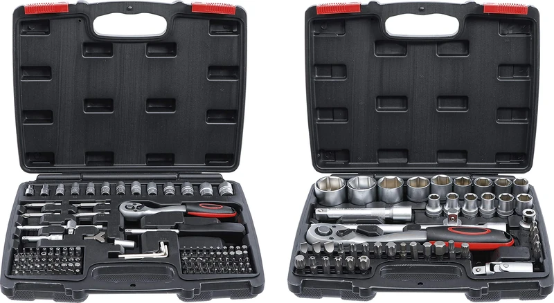 BGS Diy 9192 | Socket Set | 6.3 mm (1/4") / 12.5 mm (1/2") Drive | Inch Sizes | 174 pcs.