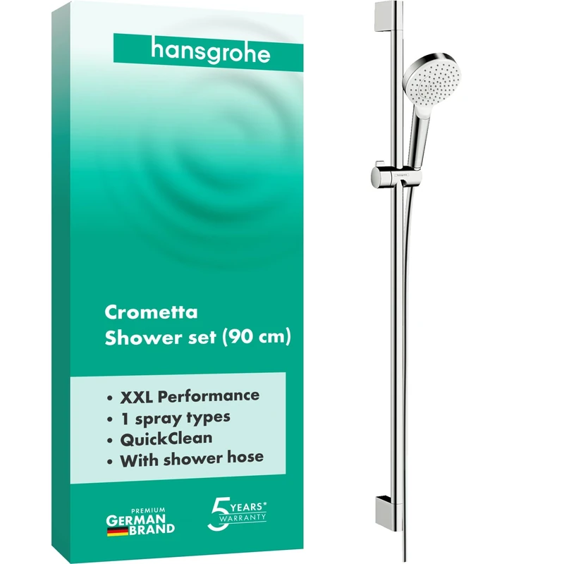 hansgrohe Crometta Shower set 100 1jet with shower rail 90 cm