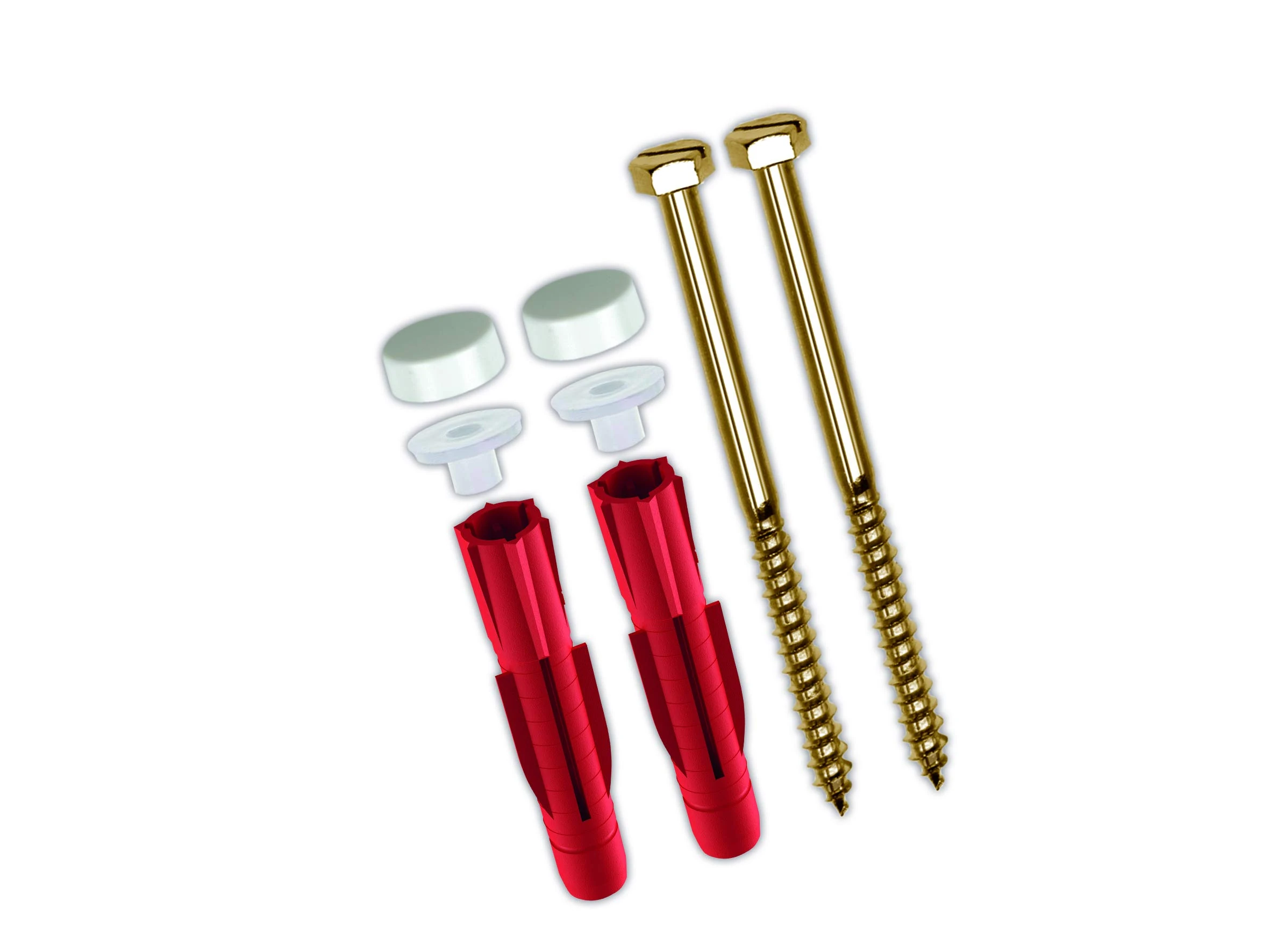 TOX Stand-Alone WC Fastening Toilet Plus, White, 1 Set, 04510152/S