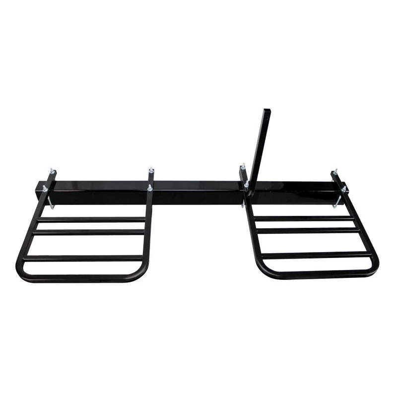 Quick Products QPRBM2R RV Bumper-Mounted 2-Bike Rack with Adjustable Width and Stabilizer Post