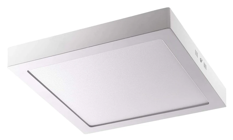 Alco 9230 LED Ceiling Light, Square, Approx. 30 x 4 cm, Silver, Metal, 30 x 30 x 3.5 cm