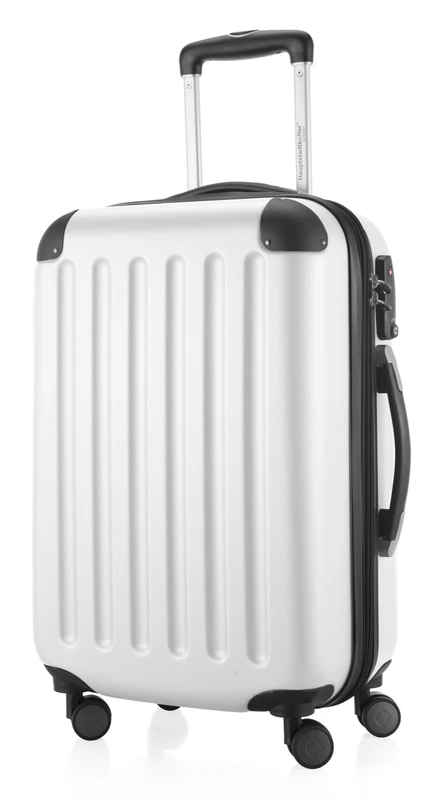 Hauptstadtkoffer Spree – Cabin Luggage, 55 × 35 × 20 cm for All Airlines, Travel Suitcase, Hard Shell Trolley, Carry-On Suitcase, White