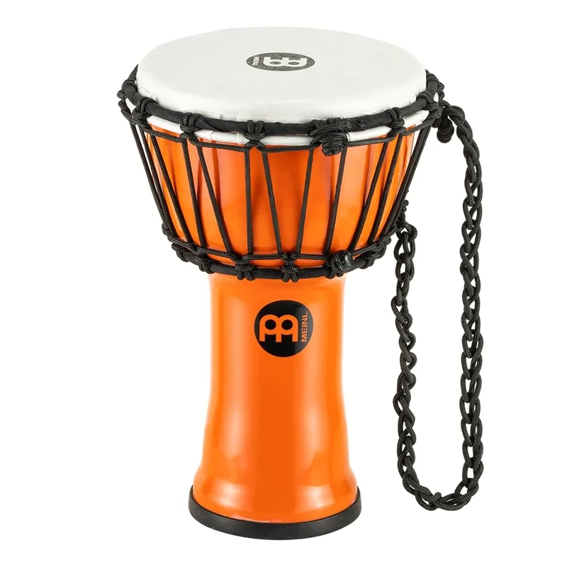 Meinl Percussion JRD Djembe Instrument - Very Small Handdrum - Travel Instrument - Diameter 7 Inches - Plastic, Orange (JRD-O)