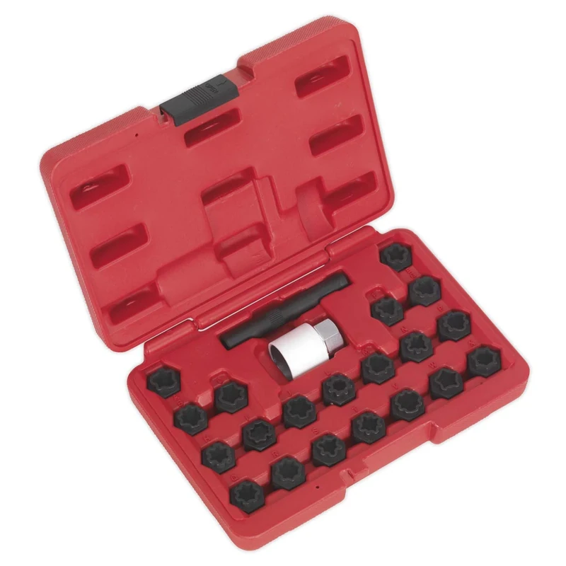 Sealey Sx206 Locking Wheel Nut Key Set 22Pc - Audi