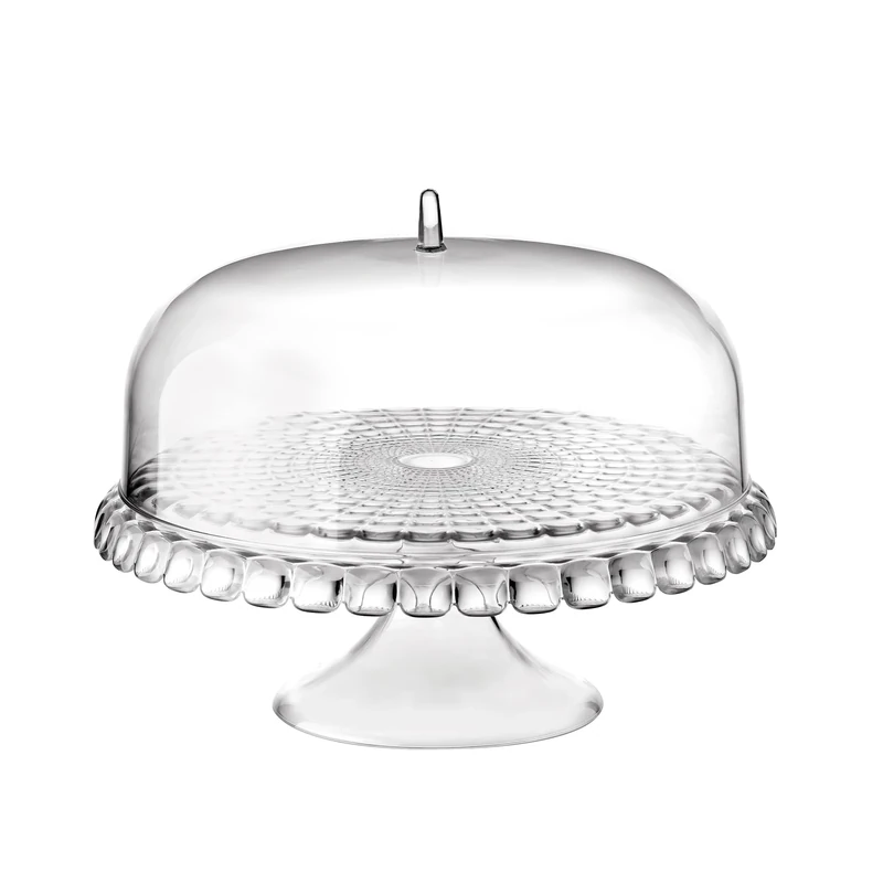 Guzzini - Tiffany, Cake Stand With Dome - Transparent, Ø36 x h28 cm - 19940000