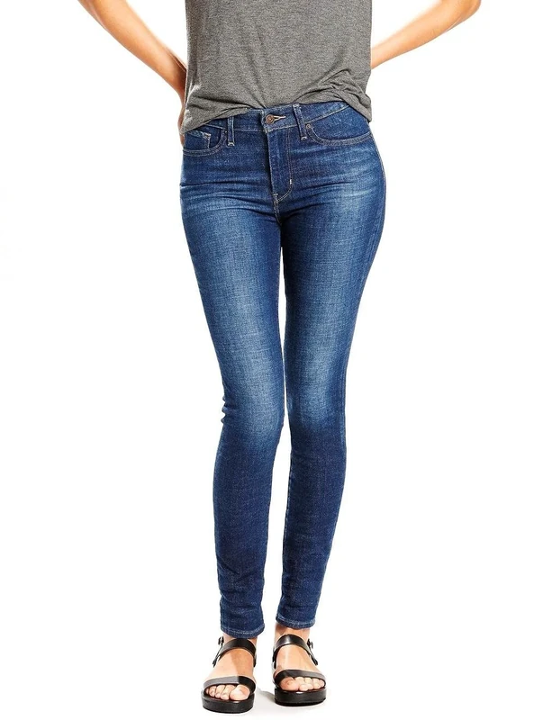 Levi's Women's 721 High Rise Skinny Jeans, Shaded Indigo, 32W x 34L