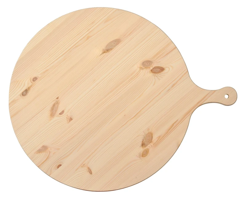 Habi Spruce Chopping Board with Handle, Wood, brown, 69 x 55 x 3 cm