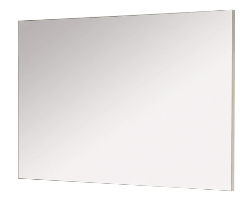 Germania Mirror 3771, frameless, with support plate in White, 87 x 60 x 3 cm (WxHxD)