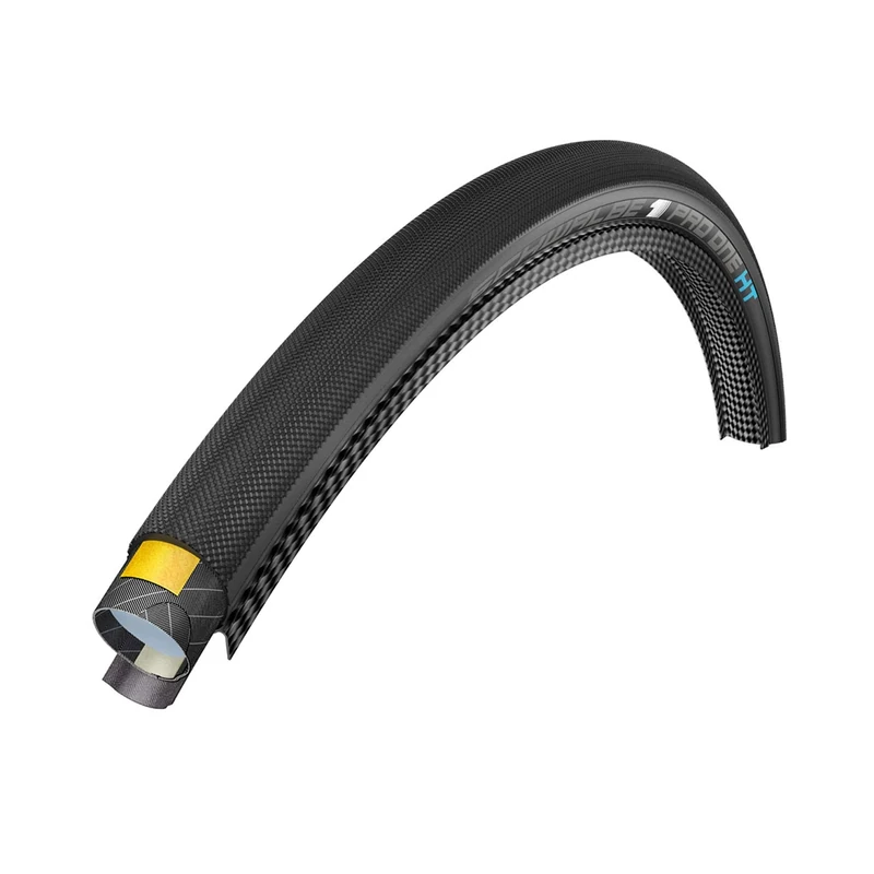 Schwalbe Cicli Bonin Unisex's Pro One Ht Hs462 Evolution Line Folding Tubular Tyres, Black, Size