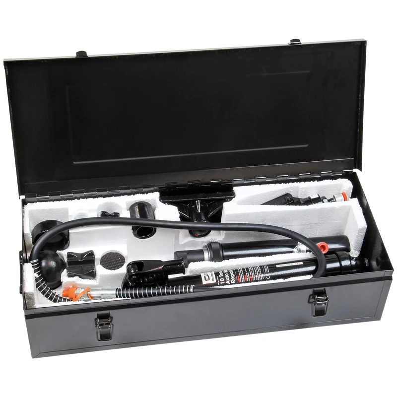 SIP 10 Ton Hydraulic Auto Body Repair Kit, Hydraulic Ram with Pump for Straightening & Alignment - Image 1
