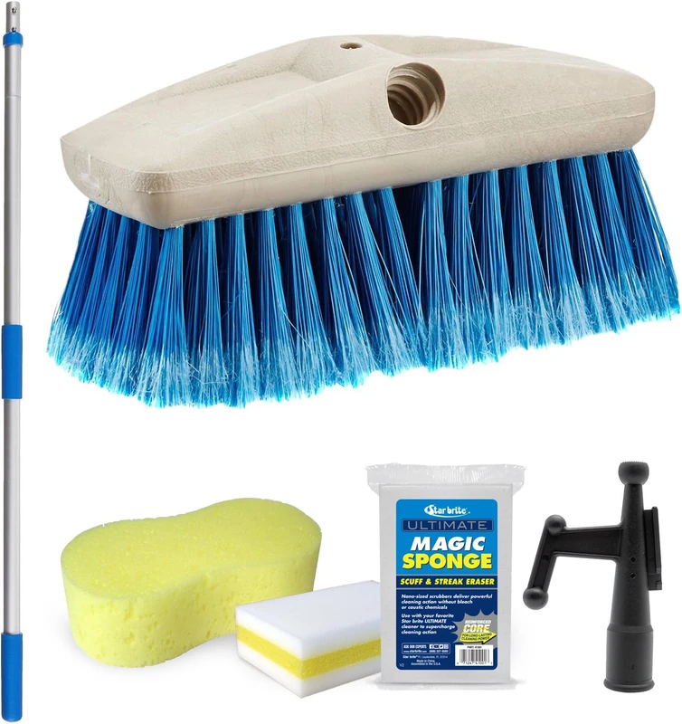 STAR BRITE Telescoping Deck Brush (040092-1FF),Blue