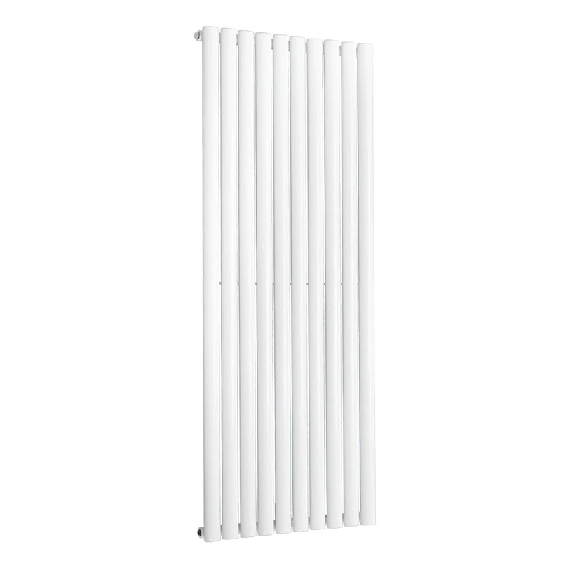 NRG 1600x590 Oval Column Designer Radiator Bathroom Central Heating Single Panel White