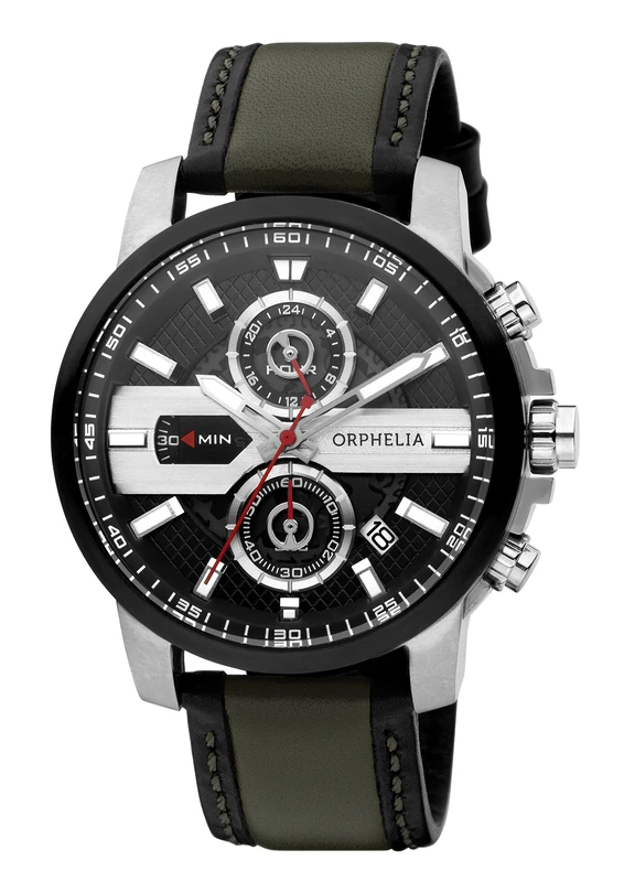 Orphelia X-Plane Men's Quartz Watch with Multicolour Dial Analogue Display and Multicolour Leather Strap 81600