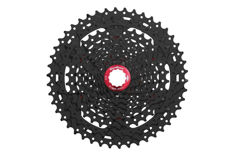 SunRace Unisex Adult CSMX3 10SPEED CASS 1140T BLK 10 Speed Cassette - Black, 10 speed