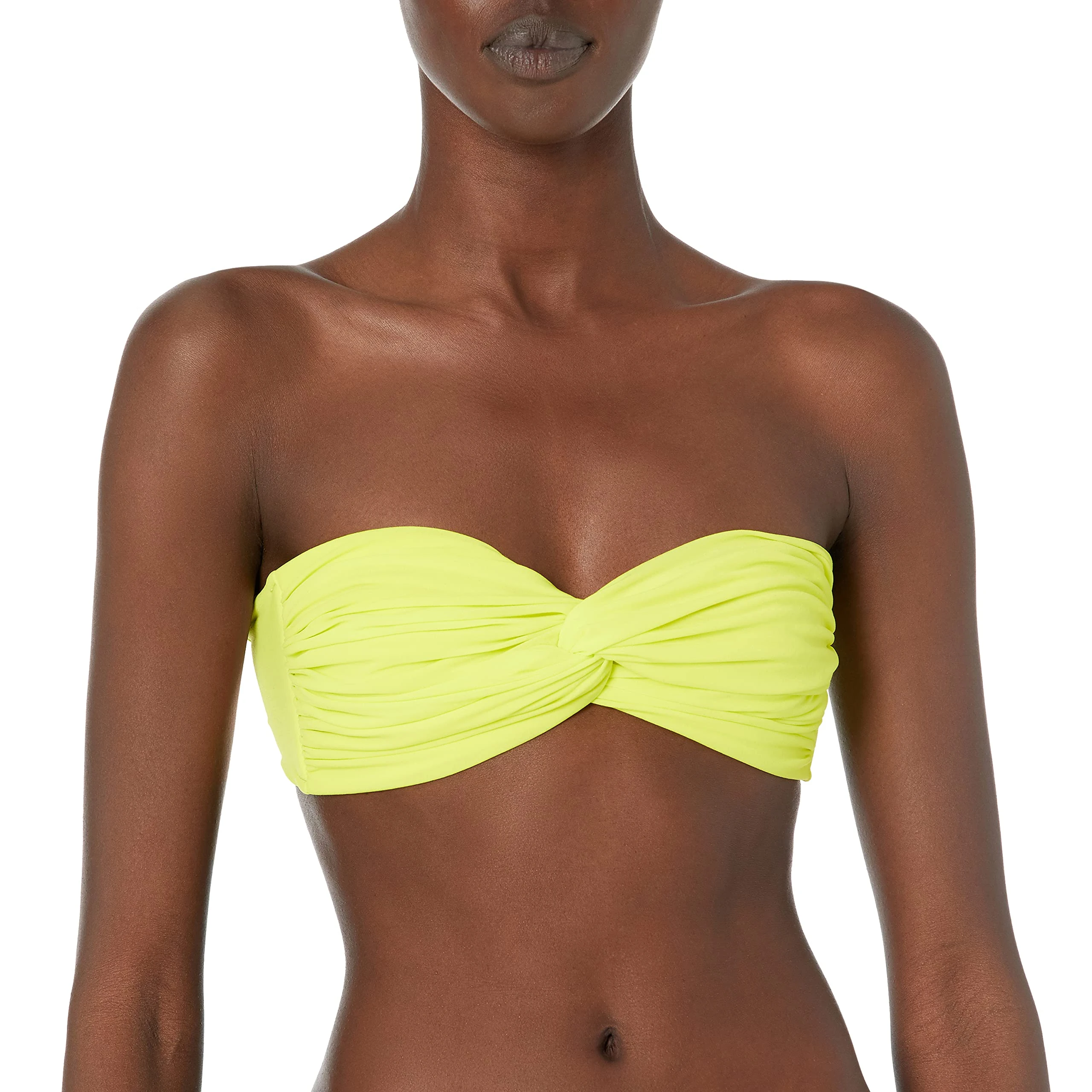 Norma Kamali Women's Johnny D Bra Bikini Top, Acid, X-Small