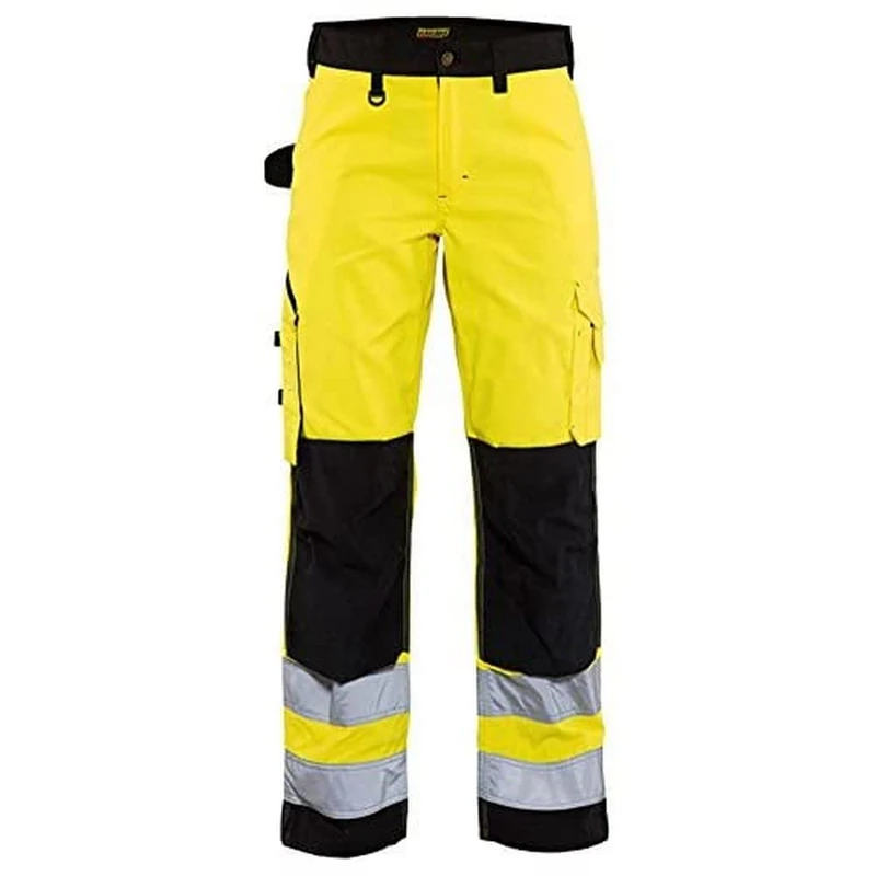 Blakläder 715518113399C44 Size C44 "High-Vis" Ladies Trousers without Nail Pockets - Yellow/Black