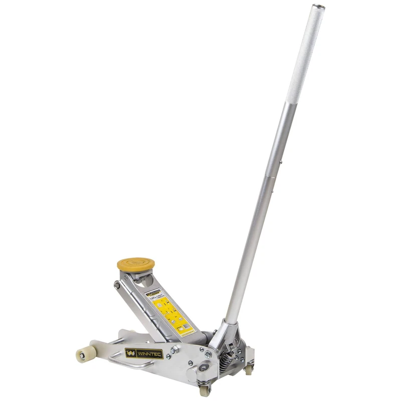 WINNTEC 1.35 Ton Aluminium Hydraulic Racing Trolley Jack, 80mm to 375mm Lifting Height