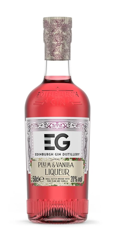 Edinburgh Gin Plum and Vanilla Gin Liqueur 50cl | 20% ABV | 100% Naturally Flavoured | Rich, Sweet Stone Fruit with Warm Vanilla | Ideal for Cocktails or Mixed With Sparkling Wine| Perfect for Gifts