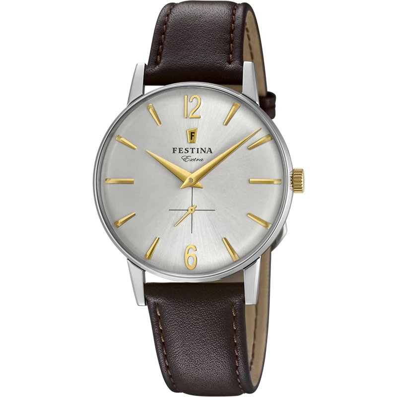 Festina Mens Quartz Watch, Analogue Classic Display and Leather Strap F20248/2