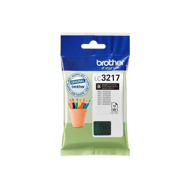 Brother LC-3217BK Black Inkjet Cartridge - 550 Page Standard Yield