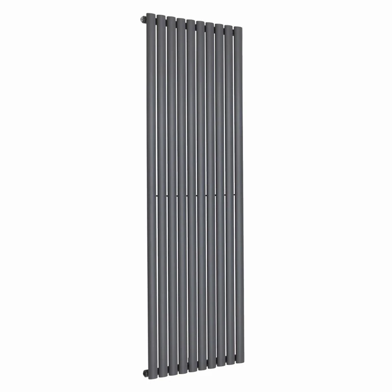 NRG 1800x590 Oval Designer Radiator Bathroom Central Heating Single Panel Anthracite