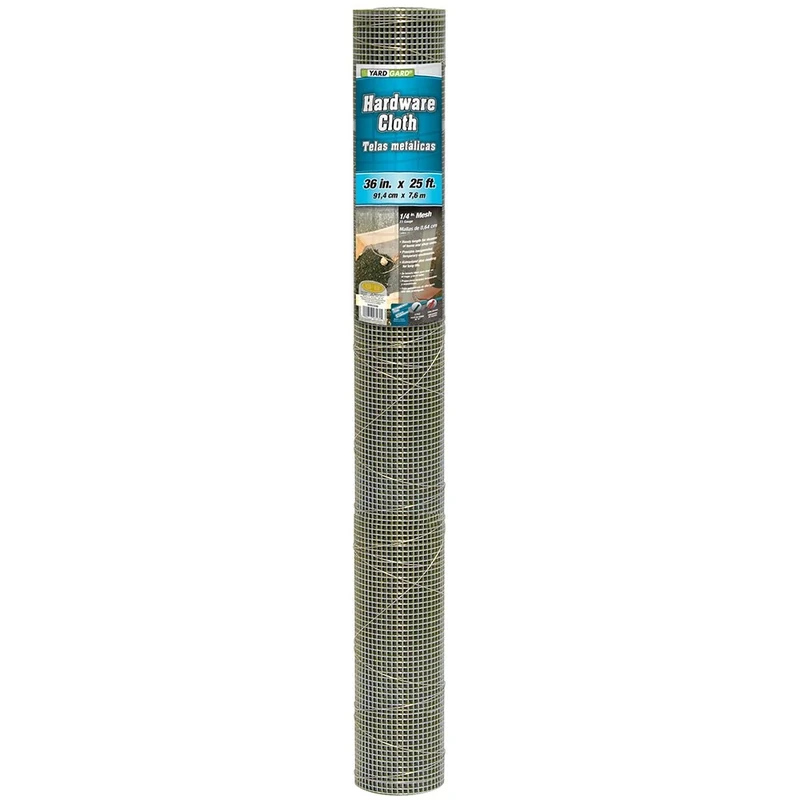 YARDGARD 308233B 23 Gauge 1/4 Inch Mesh 3 Foot x 25 Foot Galvanized Hardware Cloth