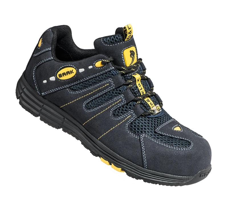 Baak Rick2, Unisex Adults' SRC Safety Shoes, Multicolour (Black/Yellow), 8.5 UK (42 EU) - EN safety certified