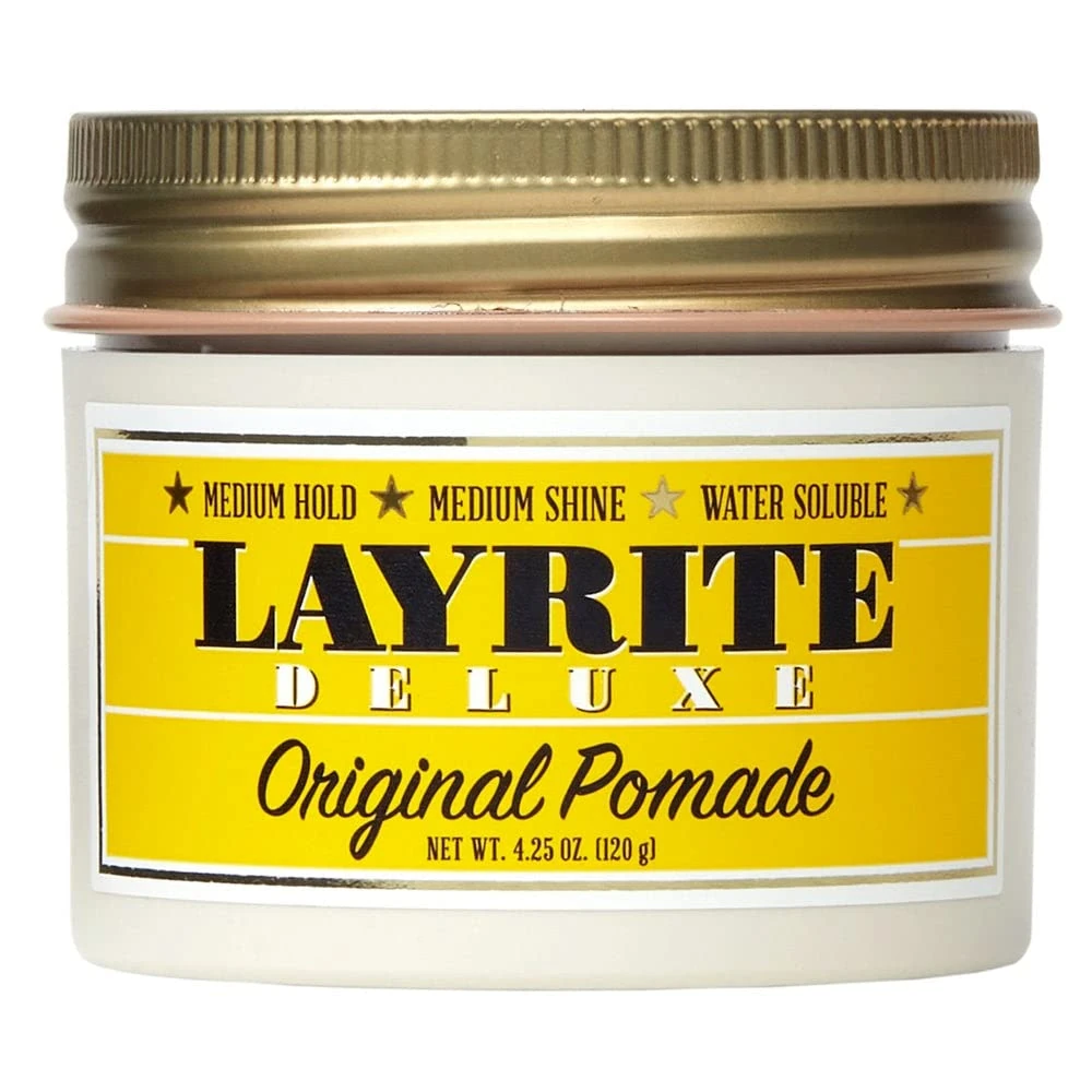 Layrite Original Pomade 120g | Medium Hold | Water Soluble | Medium Shine