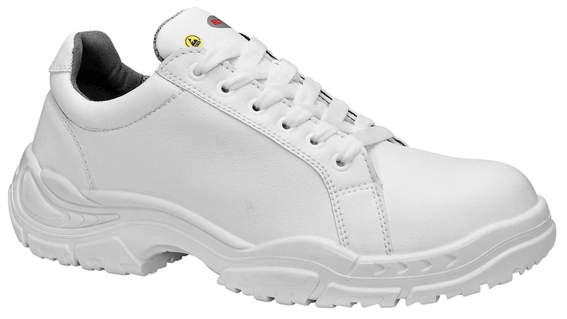 ELTEN White Loop Low ESD S2 Men's Safety Shoes Lightweight White Steel Toe Cap Size UK 4.5