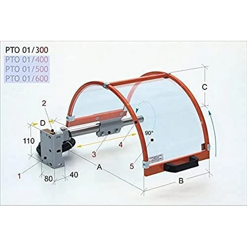 OPTIMUM 3401300 Optimum Model PTO 01/300 Security Protector for Plate Horizontal Lathe