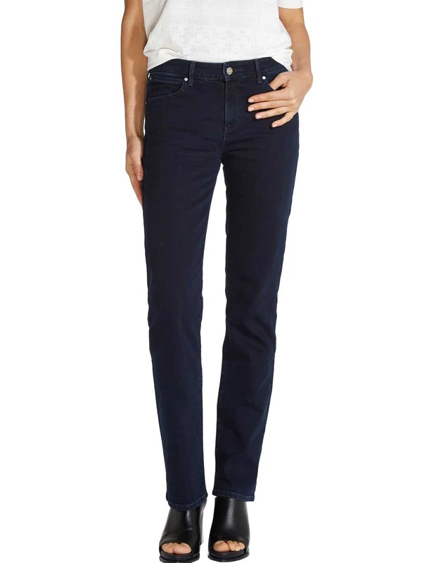 Wrangler Women's Straight Straight Jeans, Black (Blueblack 51l), W36/L32 (Manufacturer Size: 36/32)