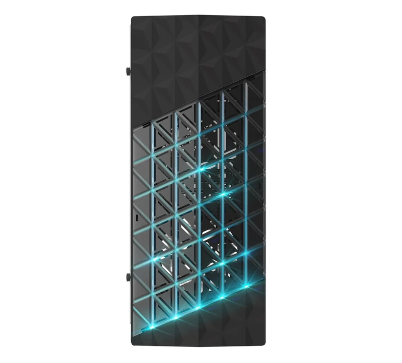 AZZA Onyx 260 X RGB Gaming Case with Tempered Glass Window and Water Cooling Ready Mid Tower - Black, Onyx 260X RGB White