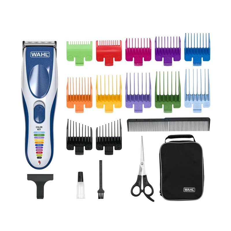 Wahl 09649-016 Rechargeable Blue Hair Clipper and Razor