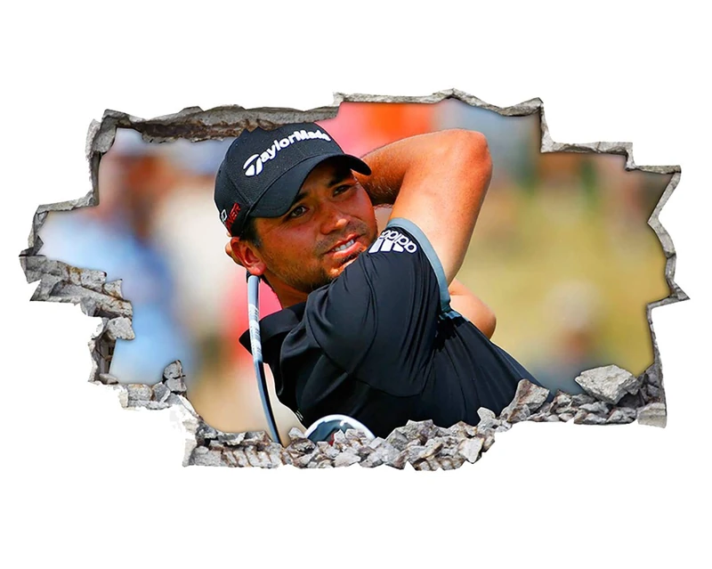 H204 Jason Day Golf Smashed Boys Wall Decal Poster 3D Art Stickers Vinyl RoomKids Bedroom Baby Nursery Cool Livingroom Hall Boys Girls (HUGE (100x175cm)) - Image 1