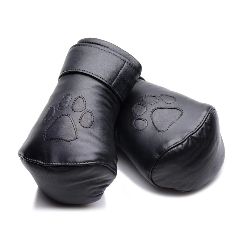 Strict Leather Padded Puppy Mitts - Image 1