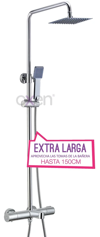 Oxen Gasol – Column of Bath Extra Long with Shower Square)