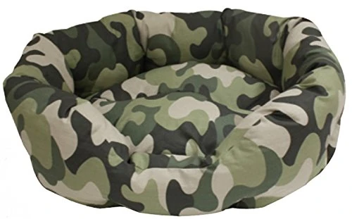 croci Mimetic Oval Pet Bed, 100 x 77 x 23 cm