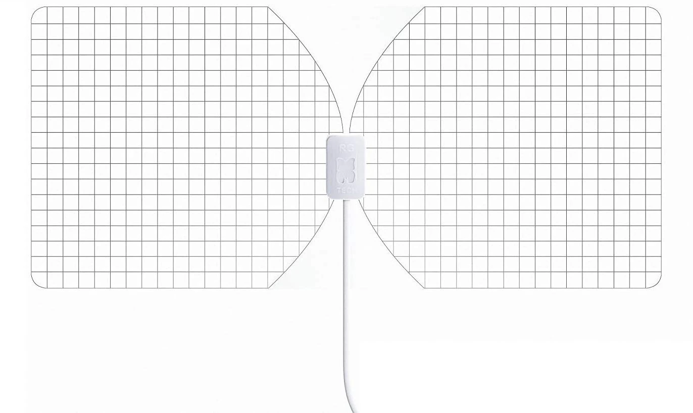 RGTech Monarch 50 Transparent Indoor Freeview HDTV Aerial - True 50 Mile Multidirectional Paper-Thin Antenna - 4G filter for Maximum Freeview/UHF/VHF/FM/USB TV Tuner/DVB-T/DVB-T2/DAB radio reception