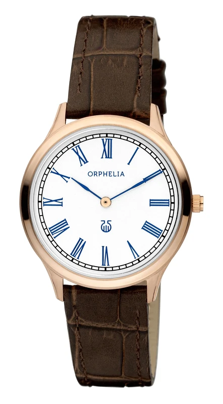 Orphelia Lavardin Women's Quartz Watch with Silver Dial Analogue Display and Brown Leather Strap 11600 - Image 1